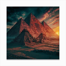 Egyptian Pyramids 2 Canvas Print