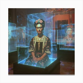 Virtual Art Gallery Inspired by Kahlo Canvas Print