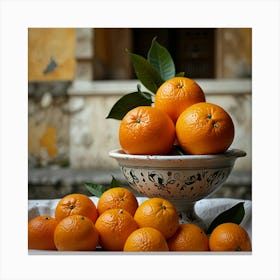 Default Amalfi Coast Oranges Iv Art 3 Canvas Print