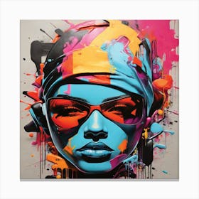 Graffiti Inspired Art Canvas Print