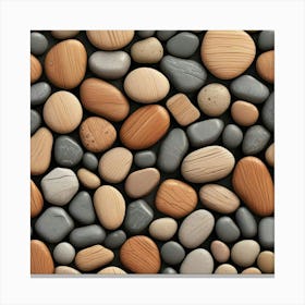 Pebbles Background Canvas Print