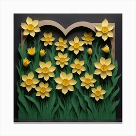 Paper Daffodils Canvas Print