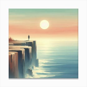 Cliffs At Sunset Canvas Print