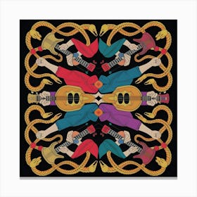 Acrobats Canvas Print