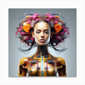 Futuristic Woman 115 Canvas Print