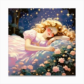 Dreaming Girl 3 Canvas Print