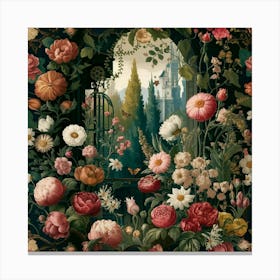 Garden Of Roses : moris Canvas Print