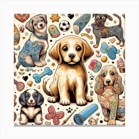 PUPPY STAR Canvas Print