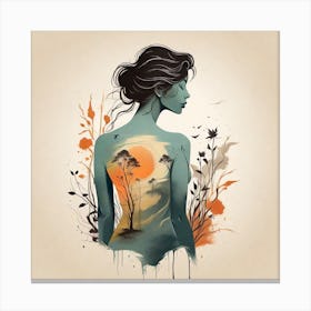 Woman'S Back 1 Canvas Print