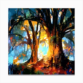 Tree In The Forest Canvas Print