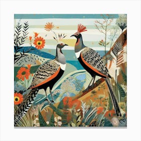 Bird In Nature Pheasant 2 Canvas Print