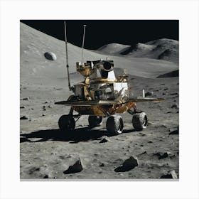 Rover On The Moon 3 Canvas Print