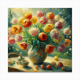 Tulips In A Vase 6 Canvas Print