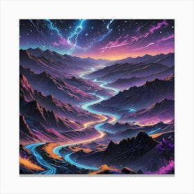 Mystical Mountains Canvas Print