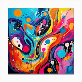 Juangisme Mindless Journey Abstract Art #9 Canvas Print