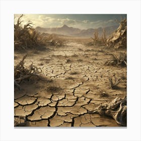 Dry Landscape 6 Canvas Print