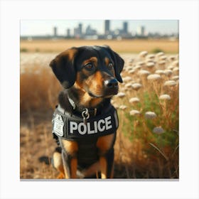 Police Dog 2 Canvas Print