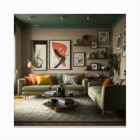 He Designed A Modern Living Room For Me That Kee Canvas Print
