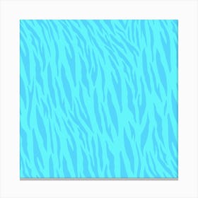 Zebra Stripes baby blue Canvas Print