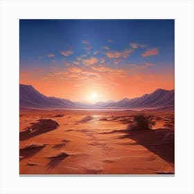 Atacama Desert Chile Burnt Sienna Sand Canvas Print