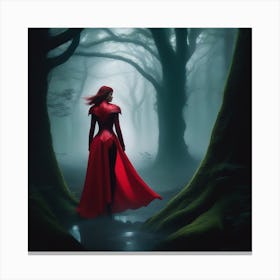 Red Cloak 1 Canvas Print