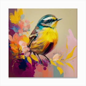 Bird In Bloom Canvas Print