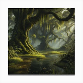 Mossy Forest Canvas Print