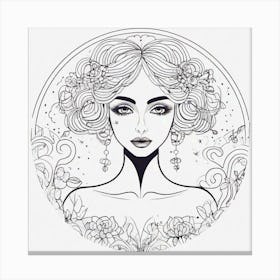 Feminine Figure Fantasy Dreamy Canvas Print