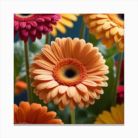 Gerberas Canvas Print