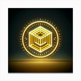 Cube Logo 3 Canvas Print