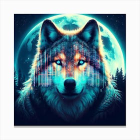 Creative Wild Animal Representation 20 Canvas Print