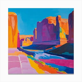 Colourful Abstract Arches National Park Usa 2 Canvas Print