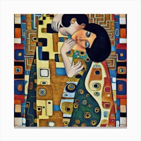 Kiss By Gustav Klimt 3 Canvas Print