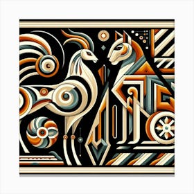 Abstract Horoscope Canvas Print