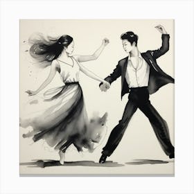 Ballroom Dancers Canvas Print