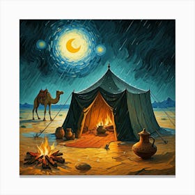 Bedouin Rain And Warmth Canvas Print