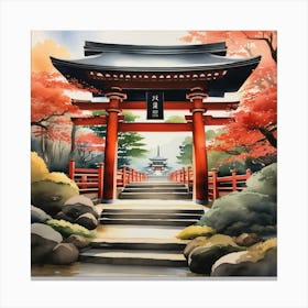 Asian Painting Canvas Print