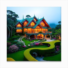 Thailand Villa Canvas Print