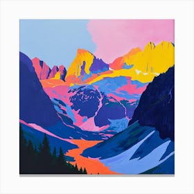 Colourful Abstract Rocky Mountain National Park Usa 1 Canvas Print