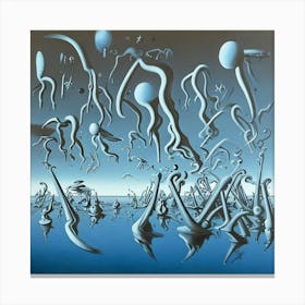 Surrealist Blue Canvas Print