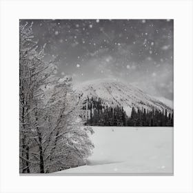 Beautiful Winter Landscape Canvas Print