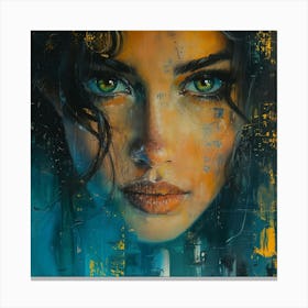 Portrait Of A Woman 6 Canvas Print