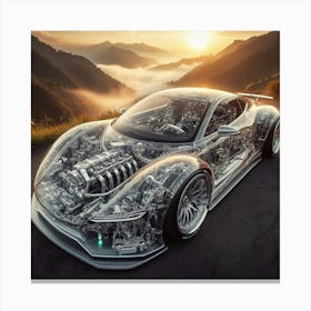 Futuristic Sports Car Canvas Print