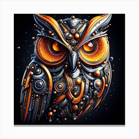 Robot Owl Canvas Print