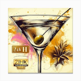 Martini Canvas Print