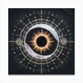 Eclipse Of The Sun Canvas Print