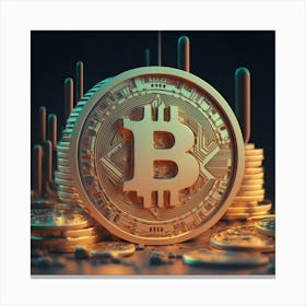 Bitcoin Coin Canvas Print