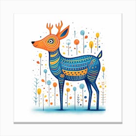 Deer colors 1 Canvas Print