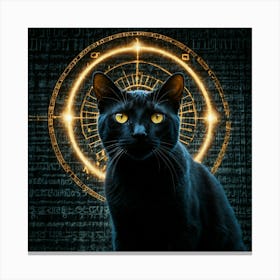 Default Golden Eye Dilated Cat Pupil Focus Catalyzer Channelin 2 Canvas Print