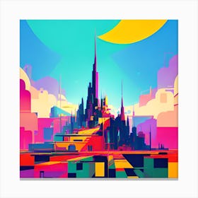 Futuristic City Canvas Print